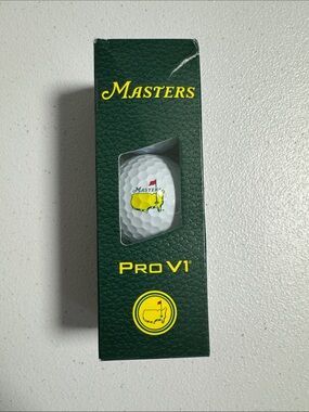 Masters Pro V1 Golf Ball with Yellow Logo (White)